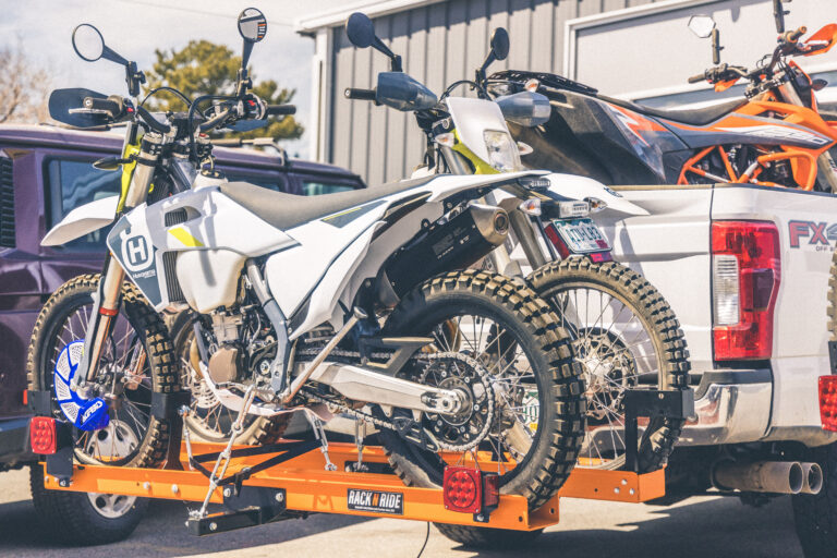 Heavy Duty Double MX Motorcycle Hitch Carrier by Rack N Ride
