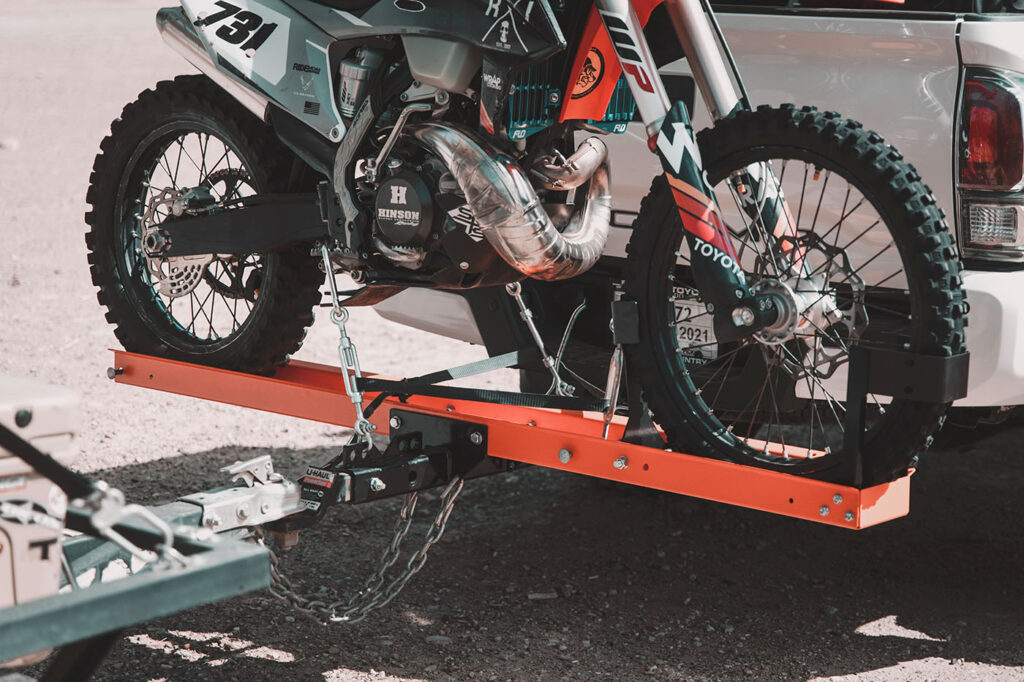 Mx Kit Rack Heavy Duty Double MX Motorcycle Hitch Carrier by Rack N Ride