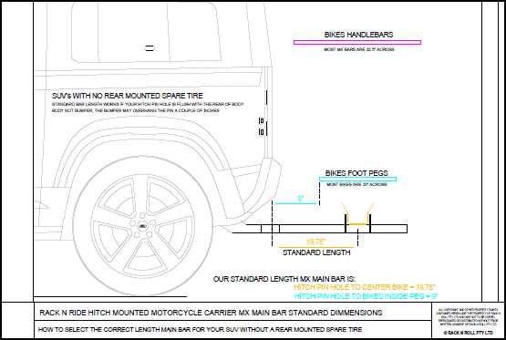 MX Carrier SUV no rear tyre Main Bar diagram MX Carrier SUV no rear tyre Main Bar diagram