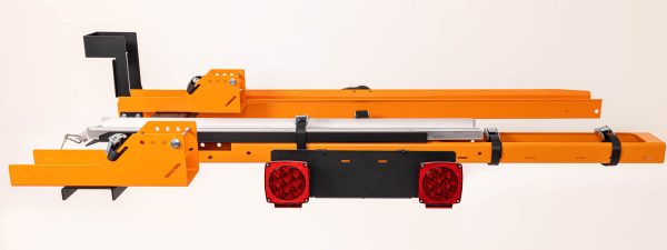 Front view of dual Trike and Bike rack hitch carrier by Rack N Ride
