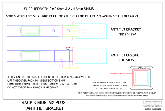Anti-Tilt Bracket for MX+ carrier